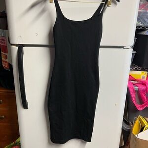 Zara Black Bodycon Mini Dress Spaghetti Strap